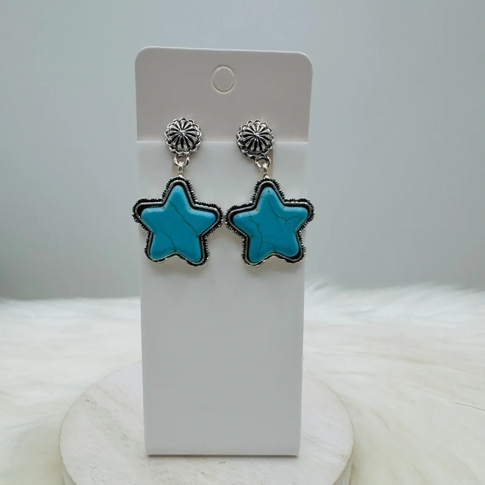 Western Style Star Earrings